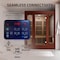 Steamspa 3-Person Carbon FAR Infrared Hemlock Wooden Indoor Sauna Room with LED Touch Control Panel SC-SS0012-0S - alternate 9